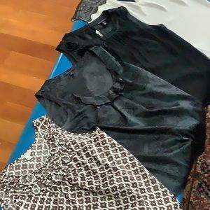 Four Banana Republic Blouses